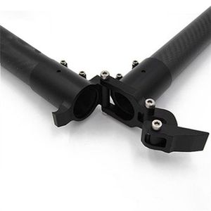 HOT 40mm Carbon Tube Horizontal Folding Part Machine Arm Tube Base Flat Folding <b>Pipe</b> <b>Clamp</b> for Multirotor Agricultural Drone - Product Image 2
