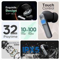 Écouteurs intra-auriculaires Bluetooth véritablement sans fil, avec réduction de bruit, étanches, écouteurs sans fil, écouteurs
