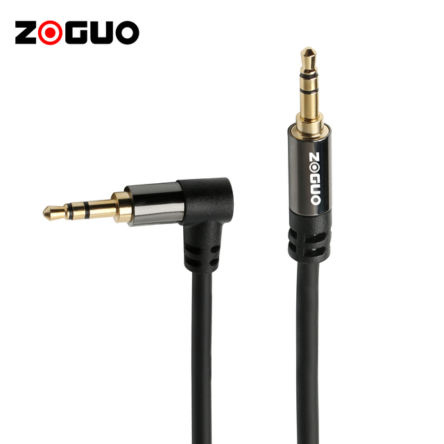 Professional HiFi Audio 3.5mm AUX Cable Angled Gold Plated Plug Adapter PVC Braid Mobile MP3 Players Car Stereo RCA HDTV