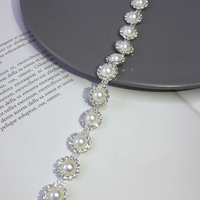 Bling Bling strass chaîne décorative fer sur vêtements chaussures accessoires Appliques garniture à vendre