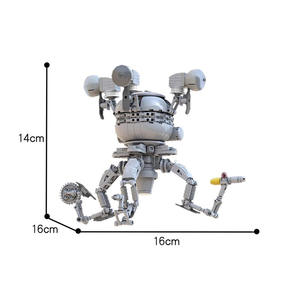 Ensemble de blocs de construction micro MOC <span class=keywords><strong>Mr</strong></span> Handy Monster <span class=keywords><strong>Robot</strong></span> pour adultes, modèle d'assemblage de puzzle créatif DIY, cadeau de collection - Product Image 5