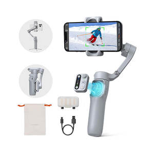 <span class=keywords><strong>Hohem</strong></span> X3 <span class=keywords><strong>Stabilisateur</strong></span> de cardan pour smartphone de voyage <span class=keywords><strong>Stabilisateur</strong></span> de cardan portable pliable à 3 axes avec lumière de remplissage magnétique - Product Image 1