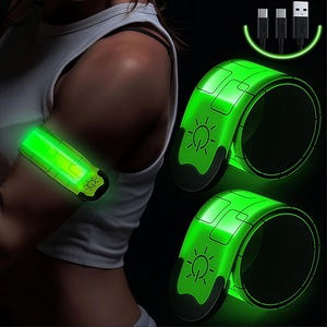 <span class=keywords><strong>Pulsera</strong></span> LED para exteriores Night Run Pat Band del fabricante, brazalete de carga para conciertos y fiestas, pulseras promocionales Slap - Product Image 4