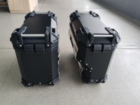 Valise latérale universelle pour moto en aluminium 38L, boîte à bagages en alliage d'aluminium étanche pour les motos de tourisme d'aventure