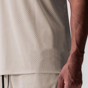 HONFIT con Logo personalizzato gilet atletico solido di alta qualità 100% canotta Fitness da palestra in poliestere per uomo ad asciugatura rapida canotta da uomo - Product Image 4