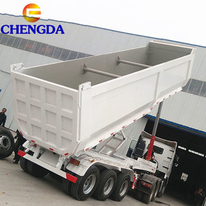 Semi-remorque à benne basculante hydraulique arrière pour le transport de sable et de pierre, type U, benne basculante arrière - Product Image 5