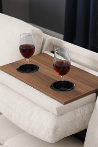 98" Wide Three Seat Left Hand Facing Modern Sectional <b>Sofa</b> Chaise <b>Storage</b> Ottoman Linen Upholstery Nailhead Trim Foam Apartment - Product Image 4