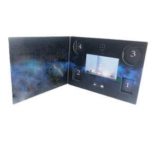 Tùy chỉnh quảng cáo Brochure kỹ thuật số LCD đám cưới <span class=keywords><strong>video</strong></span> kỹ thuật số của khách cuốn sách Linen 2.4 4.3 5 7 10 inch - Product Image 5