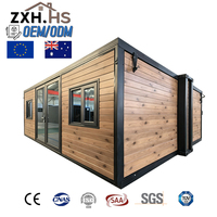 Peinture extérieure anti-corrosion, aménagement intérieur fonctionnel, conteneur pliable préfabriqué, maisons, kits de chalets en bois, maison préfabriquée