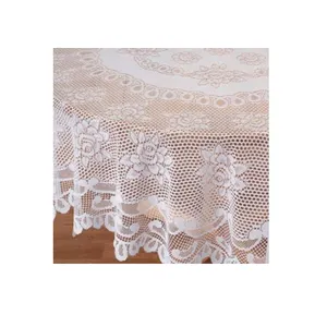 Nappe européenne longue en dentelle, en PVC