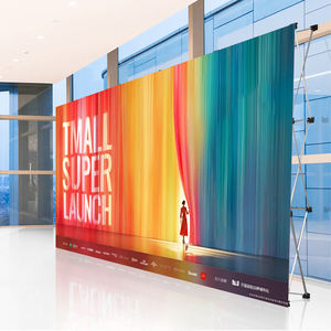 Алюминиевая прокрутка, всплывающая подставка, фоновый дисплей, складной сетчатый баннер, 10x10 футов, экран, современная цифровая печать - Product Image 2