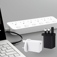Adaptateur de charge rapide GaN 45W PD3.0 Single-Port Type-C UK Plug avec protection OTP/OVP Certifié CE pour ordinateur portable et téléphone