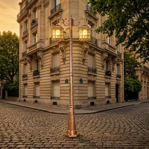 Lampe LED d'extérieur de style européen en aluminium, étanche, pour jardin, paysage, rétro, IP65, alimentation AC, cour, rue, hauteur 2,3 m - Product Image 2