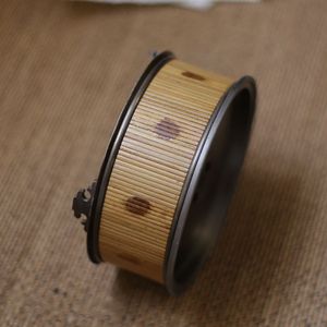 Xiangfei Bamboo <b>Tea</b> Stand Round Pure Tin Wrapped Handmade <b>Pot</b> Stand For Chaozhou Kung Fu <b>Tea</b> <b>Set</b> - Product Image 4