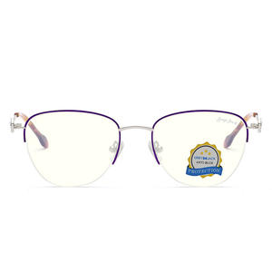 Gafas de vista Grey Jack para mujer, ovaladas, con montura completa, anti luz azul, modelo 5129, para adultos, para todo tipo de rostro - Product Image 2