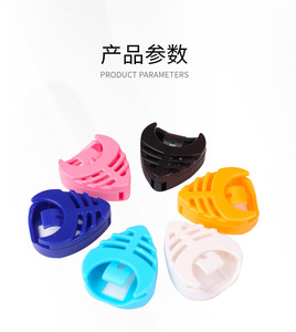 Étui pour médiators de guitare et de <span class=keywords><strong>basse</strong></span> en plastique durable, finition mate, en forme de cœur coloré, pour instruments à cordes - Product Image 2