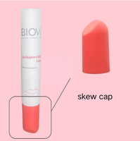 Tubes en plastique rose personnalisés de 5 ml, 8 ml, 15 ml, 20 ml, 30 ml pour baume à lèvres et gloss, avec applicateurs, emballage 8 ml