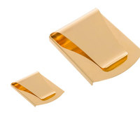 Porte-cartes et pince à billets personnalisable en acier inoxydable et aluminium avec pinces à ressort, tolérance de haute précision - Tailles en pouces/métriques