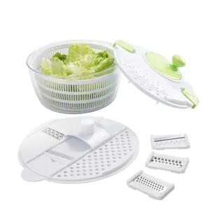 7 in 1 Multifunction Kitchen Gadget set 4L Salad Spinner Vegetable Dryer  Grater Slicer