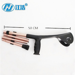 Béquilles pliantes télescopiques en alliage d'aluminium de 50 cm, aide à la rééducation portable pour les patients victimes de fractures - Product Image 1