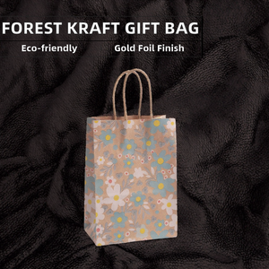 Bolsa de Papel Kraft Estampada Estilo Europeo para Regalo de San Valentín, Embalaje Reciclable de Lujo para Compras, Velas y Manualidades - Product Image 2