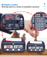 Horloge d'échecs professionnelle LEAP FIDE KK9908 pour le jeu d'échecs DGT Leap