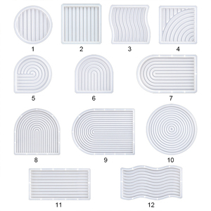 Moule de plateau de gypse en Silicone de conception d'arc en forme de <span class=keywords><strong>U</strong></span> professionnel pour bricolage artisanat outils de gâteau pour le béton de coulée de résine époxy - Product Image 3