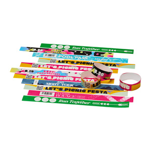 Pulseras sintéticas duraderas [AnyWristband] de YUPO a todo color, tipo individual de 25 mm (1 pulgada) para admisión - Product Image 1