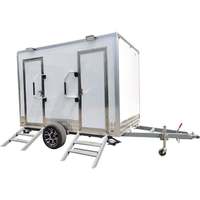 Toilettes de style caravane, conteneur portable d'usine, maisons mobiles, toilettes extérieures, toilettes portables, remorque de toilettes, remorque de salle de bain