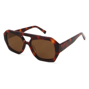 Gafas de Sol Vintage de Acetato de Alta Calidad de la Marca <span class=keywords><strong>VEH</strong></span>, Gafas de Sol Polarizadas para Mujer y Hombre, Doble Puente, Oculos, Gafas de Sol - Product Image 3