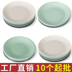 Juego de vajilla redonda de melamina estilo nórdico en colores sólidos para uso en hoteles y hogares. - Product Image 4