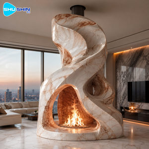 <span class=keywords><strong>Cheminée</strong></span> en <span class=keywords><strong>marbre</strong></span> baroque de luxe, entièrement sculptée à la main, avec un décor floral, en pierre naturelle, décoration intérieure <span class=keywords><strong>pour</strong></span> villa, hôtel, salon - Product Image 6