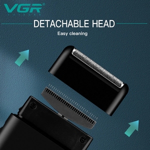 Rasoio <span class=keywords><strong>Elettrico</strong></span> Mini Portatile Ricaricabile Senza Fili a Lama Singola V-390 Progettato per la <span class=keywords><strong>Barba</strong></span> da Uomo - Product Image 6