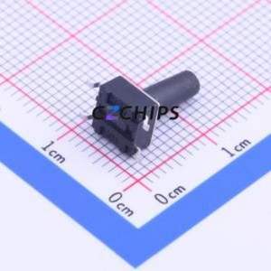 K2-1102SP-Q4SC-04 Tactile Switch SMD-4P,6x6mm Switch Single Pole Single Throw Round Button 2.5N Vertical Mount - Product Image 2