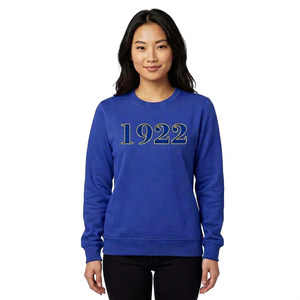 Sweat-shirt pour femme personnalisé en coton molletonné brodé Sigma Gamma Rho, uni, décontracté, de haute qualité, pour sororité - Product Image 1