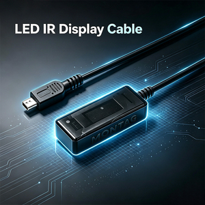 IFA02 MONTAG Cable receptor IR estéreo macho-macho con conector MINI5P/MICRO, distancia de emisión de 12-18M, cable receptor IR de PVC con cobre desnudo - Product Image 4