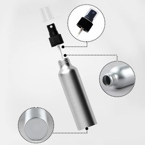 <b>Empty</b> 30ml-500ml Aluminum Pump Sprayer Spray Bottle Customizable Cap <b>Gift</b> <b>Box</b> Option <b>for</b> Cosmetic Lotion Shampoo Silver/Black - Product Image 3