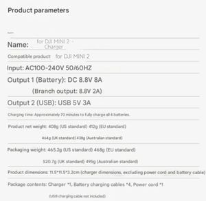 Cargador de Aleación para <span class=keywords><strong>Mini</strong></span> 2/<span class=keywords><strong>MINI</strong></span> <span class=keywords><strong>SE</strong></span>, Administrador de Batería de Cuatro Canales, Accesorio de <span class=keywords><strong>Control</strong></span> Remoto con Carga USB, Hecho en China - Product Image 4
