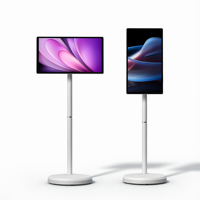 Hot Sales Movable Tablet Pc Smart Tv With Stand Android 15 Digital Displays 21.5 Inch Mobile Portable Tv Follow by Me