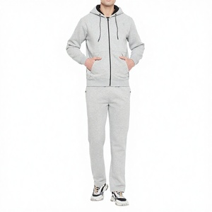 Ensemble de survêtement sportif pour homme, sweat à capuche et pantalon de jogging, respirant, pour l'entraînement, la course à pied, la salle de sport, vêtements de sport, confortable, léger - Product Image 1