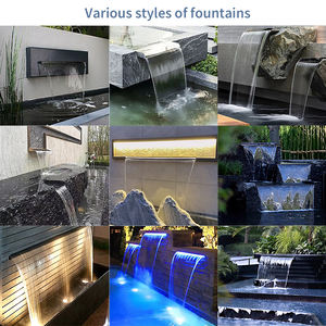 Cascade murale décorative personnalisée avec éclairage LED, cascade artificielle pour piscines, extérieur, <span class=keywords><strong>rideau</strong></span> d'eau pour <span class=keywords><strong>piscine</strong></span> - Product Image 6