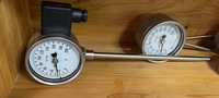1% termometer kontak listrik induktif industri kapiler, termometer yang digerakkan dengan sakelar Output sinyal kontak