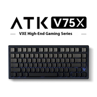 Keyboard Mekanik VXE ATK V75X/V75PRO Keyboard Gamer 3 Mode 2.4G BT Nirkabel 80 Tombol RGB Hot Swap Esports Kantor Gaming