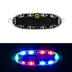 Nueva luz estroboscópica Solar para coche con interruptor LED advertencia luz intermitente de seguridad lámpara de señal automática para motocicleta coche <span class=keywords><strong>RV</strong></span> camión bicicleta - Product Image 2