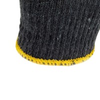 Gants de travail en PVC noir à pois, coton 10 gauge, résistants à l'usure pour l'emballage