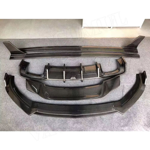 Para <span class=keywords><strong>Audi</strong></span> <span class=keywords><strong>A3</strong></span> 8V 8V.5 S3 2017-2019, Kit de Carrocería con Alerón Delantero y Faldones Laterales de Fibra de Carbono Real, Mejora Exterior para Sedán - Product Image 2
