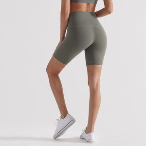 Femmes XL taille haute séchage rapide respirant sport Yoga Shorts solide lisse cinquième motif Leggings pour Gym Fitness - Product Image 5
