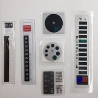 Étiquette de température pour vêtements 16 ℃ -36 ℃   Autocollants thermochromes LCD pour vêtements, thermomètre pour accessoires vestimentaires