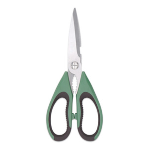 <b>Kitchen</b> <b>Scissors</b> Stainless Steel Greenish Gray Straight Head For Home Use Bulk Size - Product Image 4