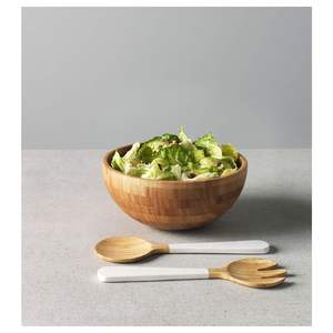 Cuenco de madera versátil hecho a mano para servir, forma redonda elegante para el hogar, cocina, hotel y restaurante - Product Image 2